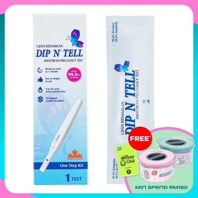 DIP N TELL Midstream Pregnancy Test 1pc
