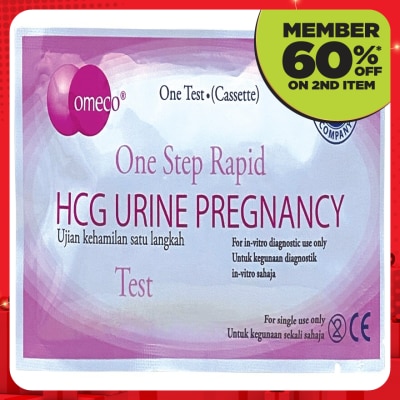 OMECO HCG Urine Pregnancy Test Cassette 1's