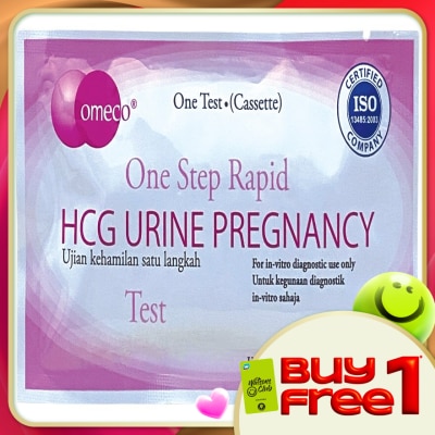 OMECO - HCG Urine Pregnancy Test Cassette 1's