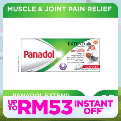 PANADOL Extend Paracetamol Long-lasting Pain Relief for Muscle & Joint 12s