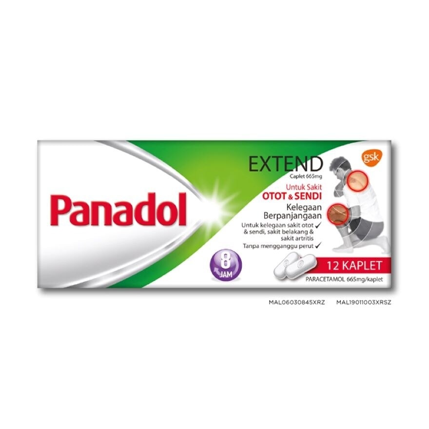 Extend Paracetamol Long-lasting Pain Relief for Muscle & Joint 12s