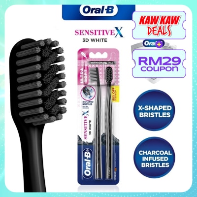 ORAL-B SensitiveX Charcoal Toothbrush 2s