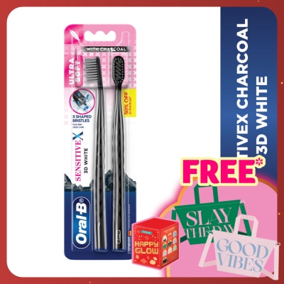 ORAL-B SensitiveX Charcoal Toothbrush 2s