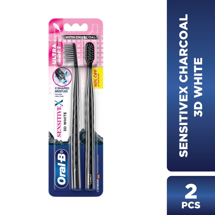 SensitiveX Charcoal Toothbrush 2s