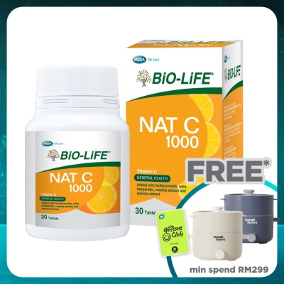 BIO-LIFE Nat C 1000mg 30S