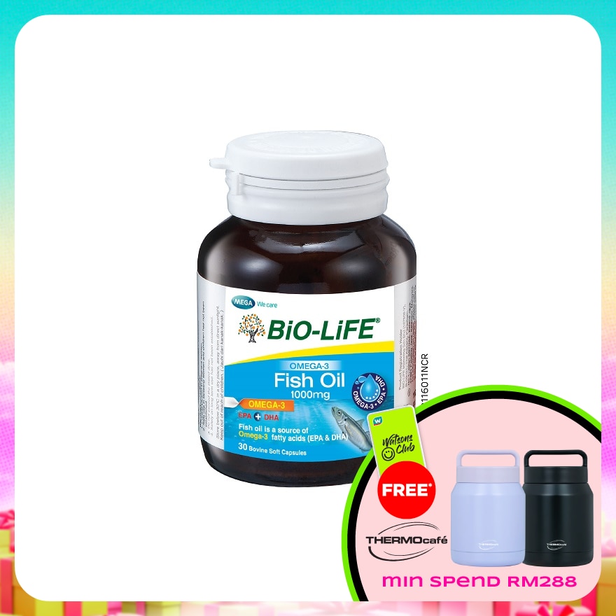 Omega-3 Fish Oil 1000MG 30S