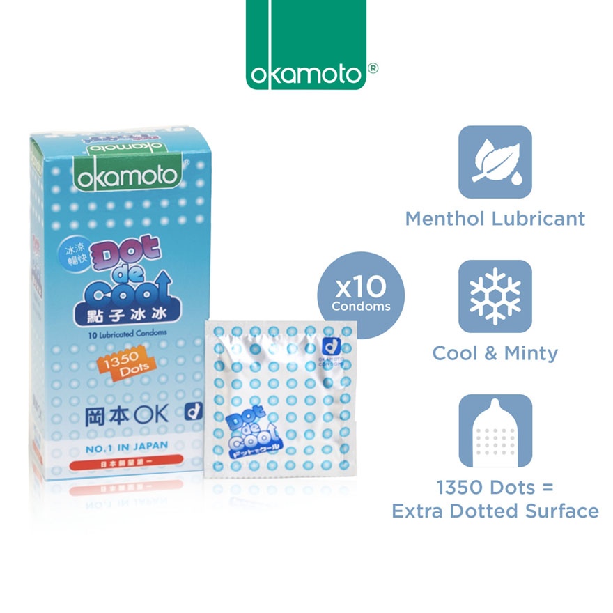 Dot De Cool Lubricated Condoms 10's image