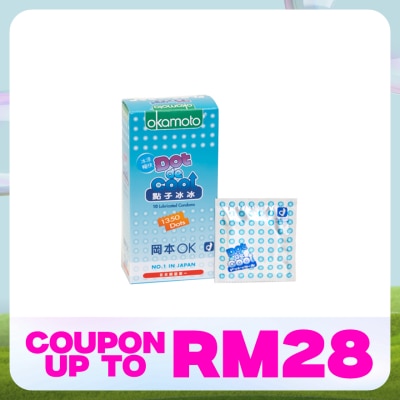 OKAMOTO Dot De Cool Lubricated Condoms 10's