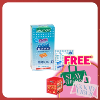 OKAMOTO Dot De Cool Lubricated Condoms 10's