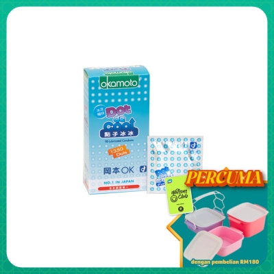OKAMOTO - Dot De Cool Lubricated Condoms 10's