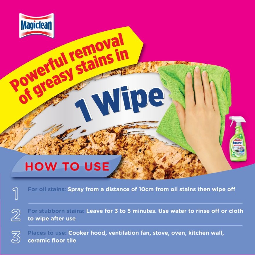 Kitchen Cleaner Green Apple Refill 500ml image