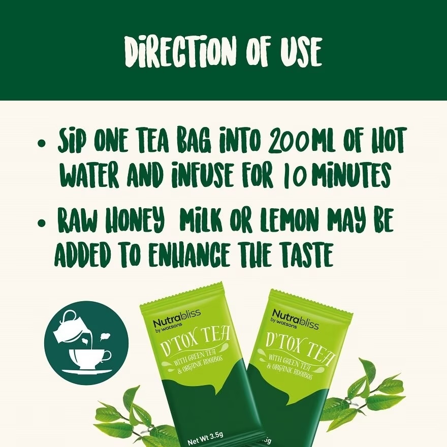 Herbal D'tox Tea 3.5g x 20's image