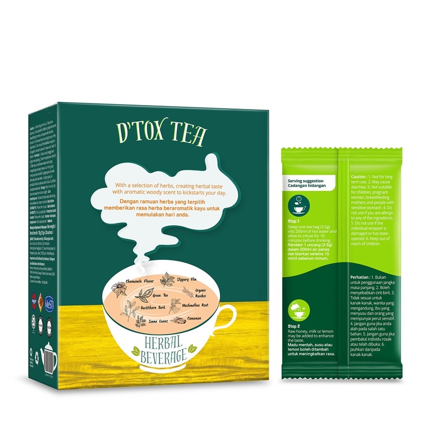 Herbal D'tox Tea 3.5g x 20's image