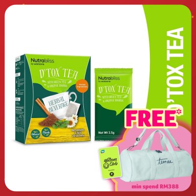 NUTRABLISS BY WATSONS Herbal D'tox Tea 3.5g x 20's