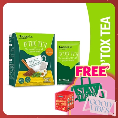 NUTRABLISS BY WATSONS Herbal D'tox Tea 3.5g x 20's