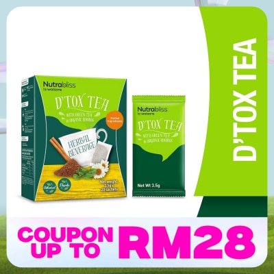 NUTRABLISS BY WATSONS Herbal D'tox Tea 3.5g x 20's