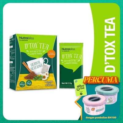 NUTRABLISS BY WATSONS Herbal D'tox Tea 3.5g x 20's