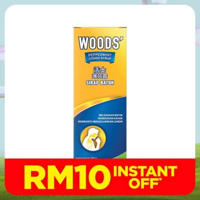 WOOD'S Woods Peppermint Syrup Adult