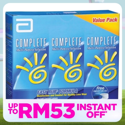 J&J VISION Complete Multi Purpose Solution 3 x 360ml