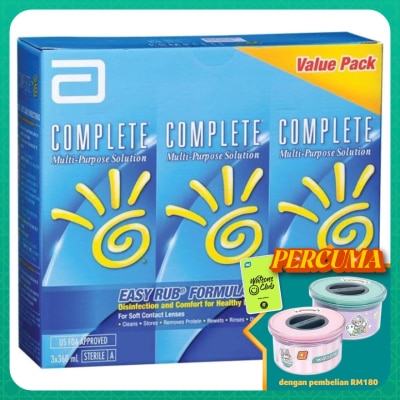 J&J VISION Complete Multi Purpose Solution 3 x 360ml