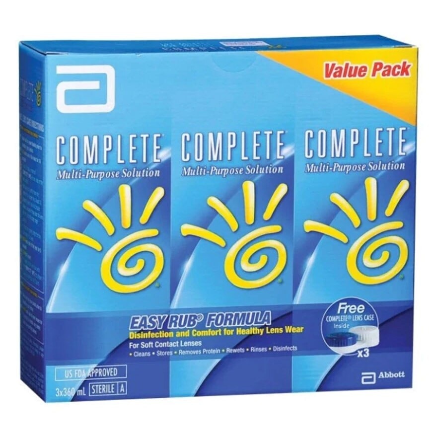 Complete Multi Purpose Solution 3 x 360ml