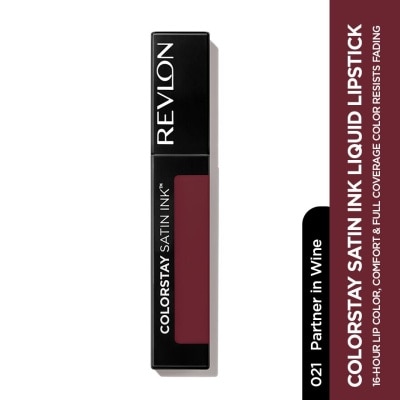 REVLON CS Satin Ink Lipstick - 021 Partner In Wine