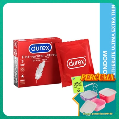 DUREX - Condom Fetherlite Ultima Extra Thin 3s