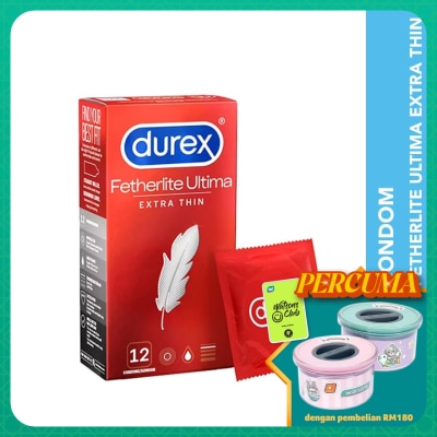 DUREX Condom Fetherlite Ultima Extra Thin 12s