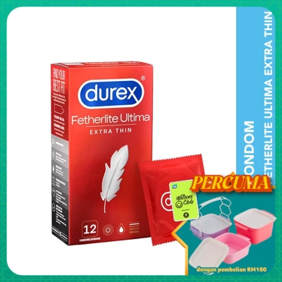 DUREX - Condom Fetherlite Ultima Extra Thin 12s