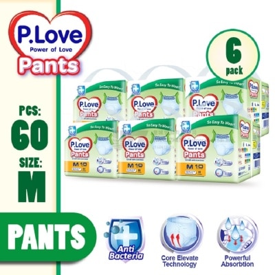 P.LOVE Adult Pants M 10s X 6 Packs