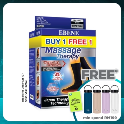 EBENE Bio Ray Men Sock Black Long 2s