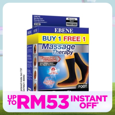 EBENE Bio Ray Men Sock Black Long 2s