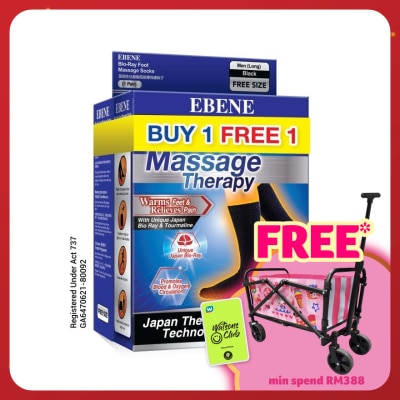 EBENE Bio Ray Men Sock Black Long 2s