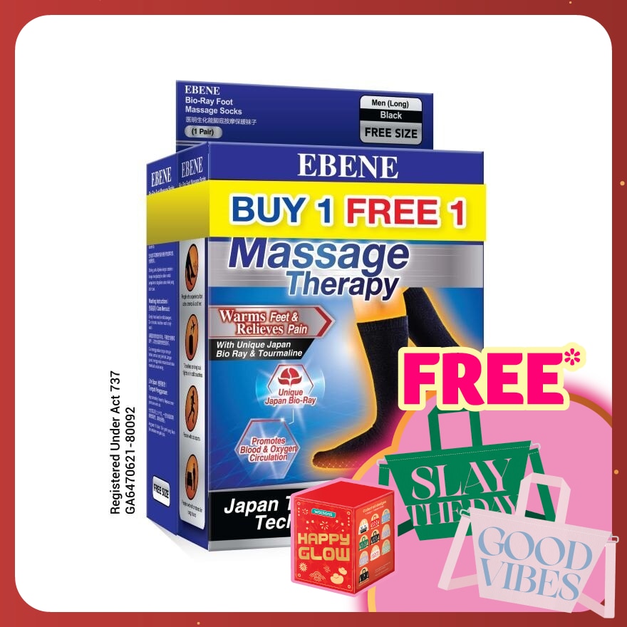 Bio Ray Men Sock Black Long 2s