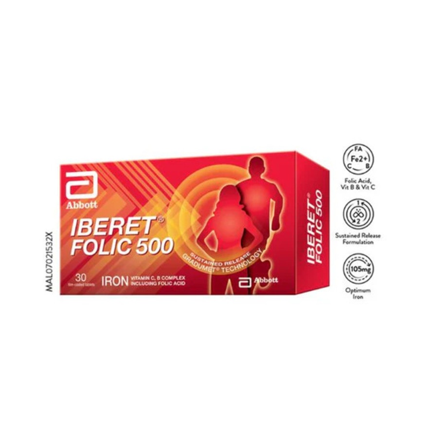 IBERET FOLIC 500 30'S