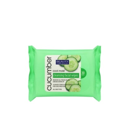 BEAUTY FORMULAS Cucumber Cleansing Facial Wipes 30's