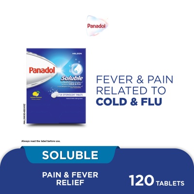 PANADOL - Soluble - Pain & Fever due to Cold Flu(120s)