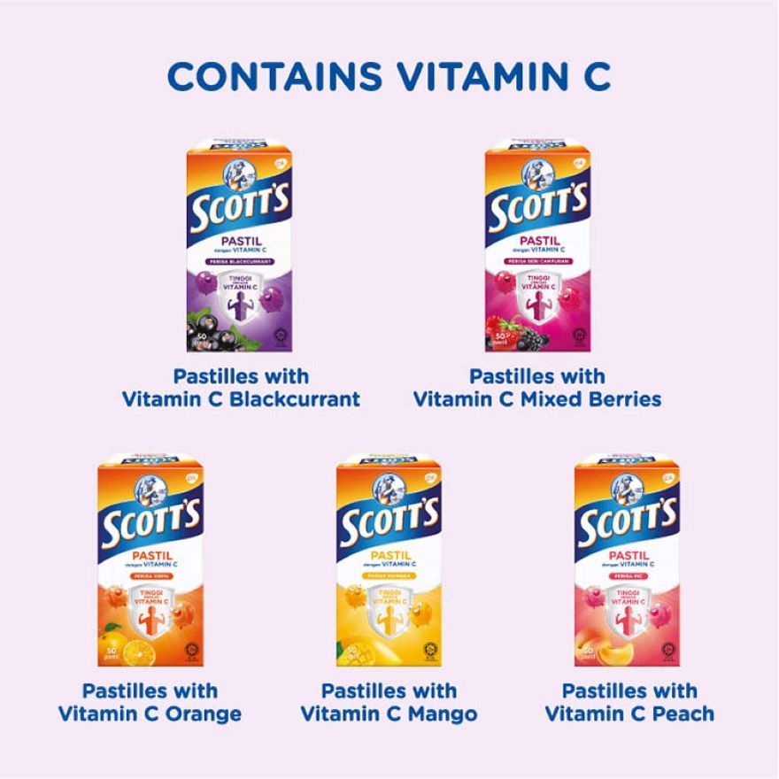 Vitamin C Pastilles Mixed Berries 50S For Kids image