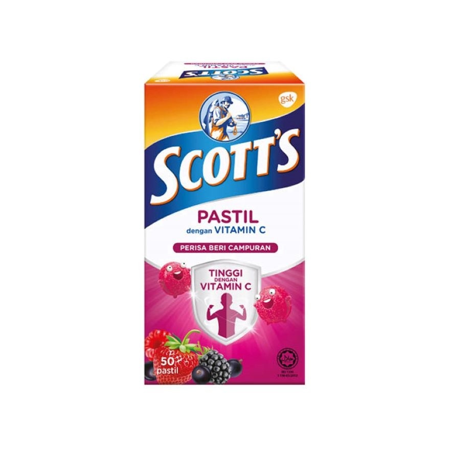 Vitamin C Pastilles Mixed Berries 50S For Kids