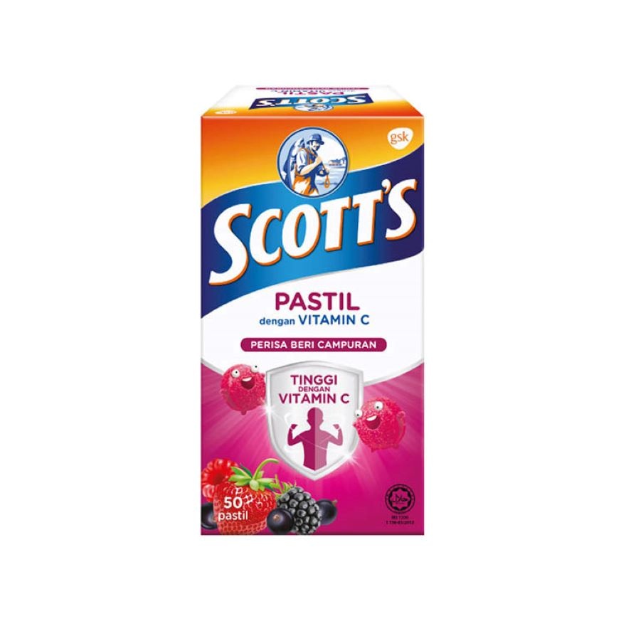 Vitamin C Pastilles Mixed Berries 50S For Kids image
