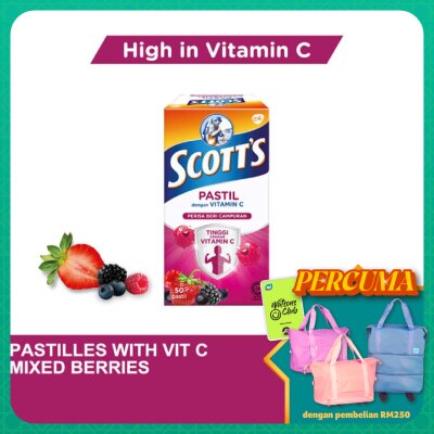 SCOTT'S - Vitamin C Pastilles Mixed Berries 50S For Kids
