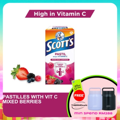 SCOTT'S - Vitamin C Pastilles Mixed Berries 50S For Kids