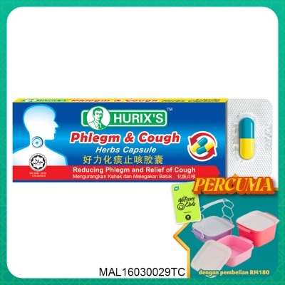 HURIX'S - Phlegm & Cough Capsule 6's
