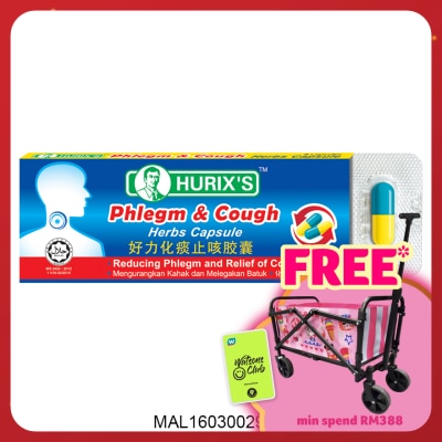 HURIX'S Phlegm & Cough Capsule 6's