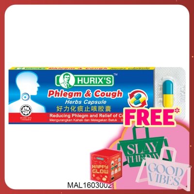 HURIX'S Phlegm & Cough Capsule 6's
