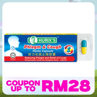 HURIX'S Phlegm & Cough Capsule 6's