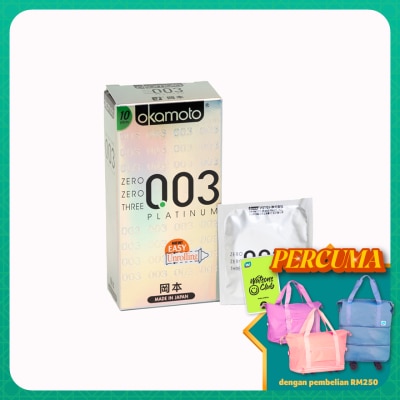 OKAMOTO - 0.03 Platinum Condom 10's