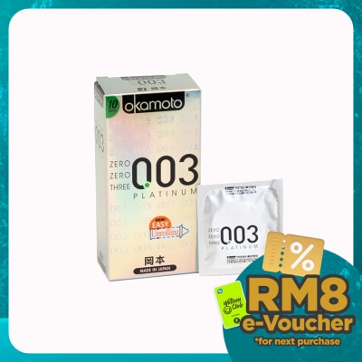 OKAMOTO 0.03 Platinum Condom 10's