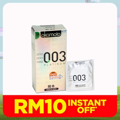 OKAMOTO 0.03 Platinum Condom 10's