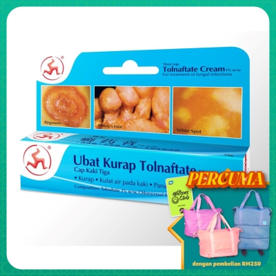 3LEGS TOLNAFTATE CREAM 10G (ANTI-FUNGAL)